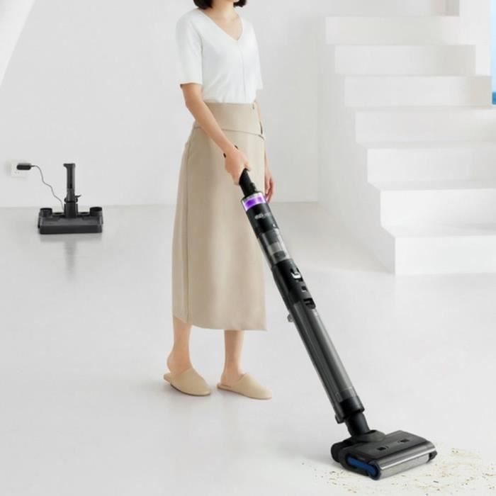 Aspirateur Balai Laveur sans fil - EZICLEAN Cyclowash P12 Wet and Dry Combo - 200 W - 25 min - 13,5 kPa - Noir