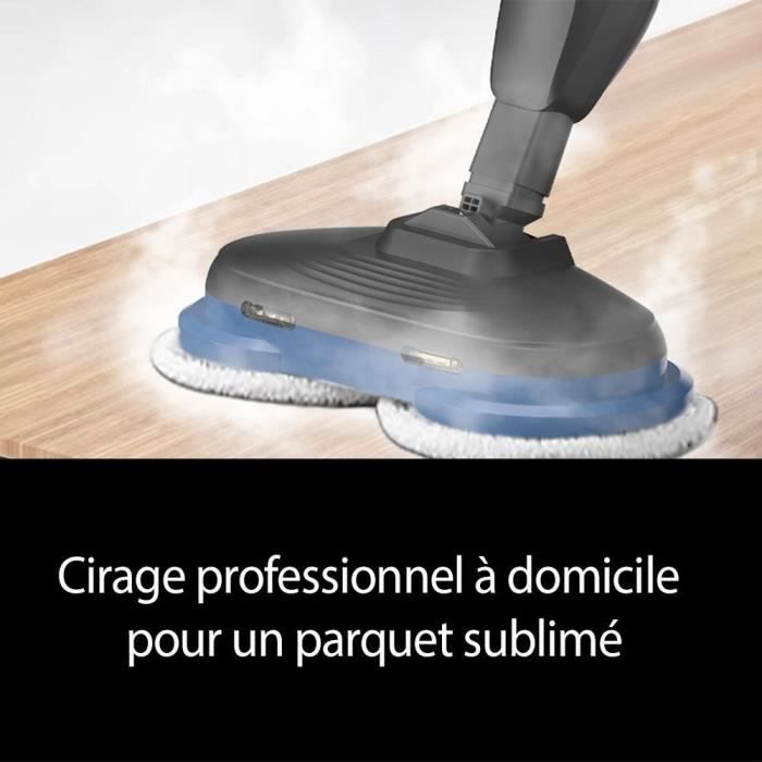 Balai Nettoyeur Vapeur - EZICLEAN STEAM WAVE 360 - 1200 W - 24 g/min - Nettoyage et entretien complet des sols en bois