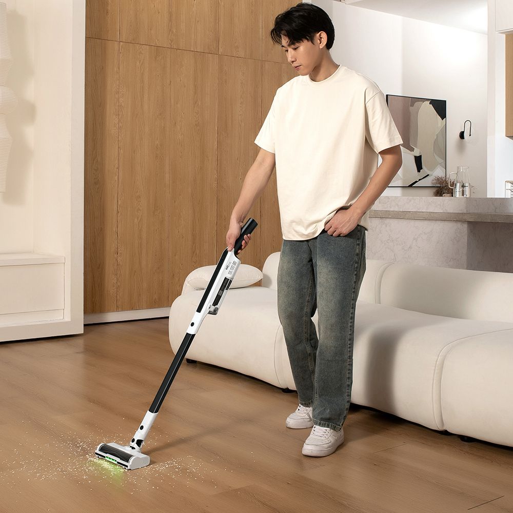 Aspirateur Balai sans fil - EZICLEAN Cyclomax R15 station - 20000 Pa - 30 min - 2,2 L - Blanc / Noir