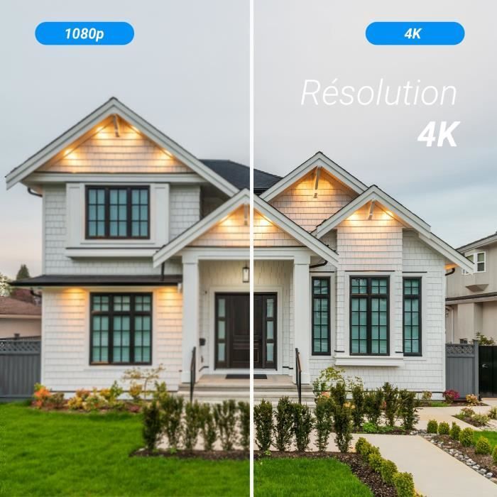 Caméra motorisée - EZVIZ - H80x Dual - 4K - Vision nocturne couleur - Audio bidirectionnel