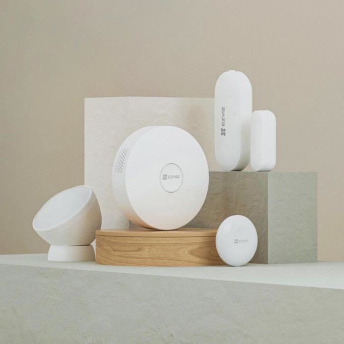 Kit alarme - EZVIZ - Home sensor - 1 Hub A3 + 2 détecteurs + 1 bouton intelligent
