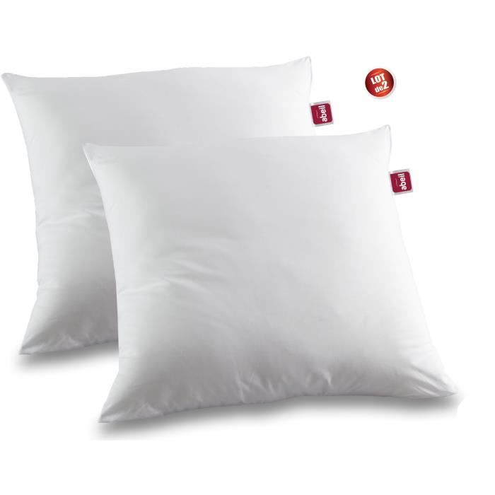 Lot de 2 oreillers anti-acariens - 60 x 60 cm - 100% coton traité Biome - ABEIL