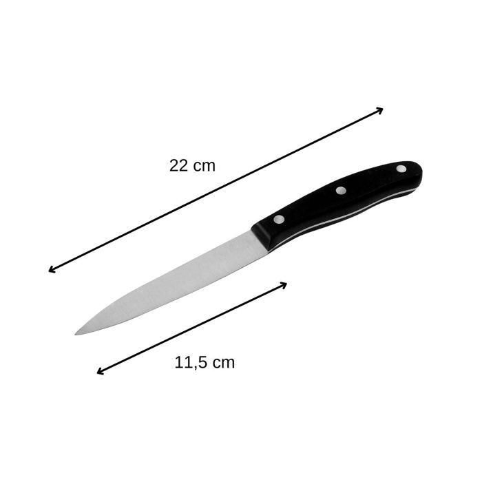Ensemble de 4 couteaux de cuisine - NIROSTA - 20, 22, 26 et 31 cm