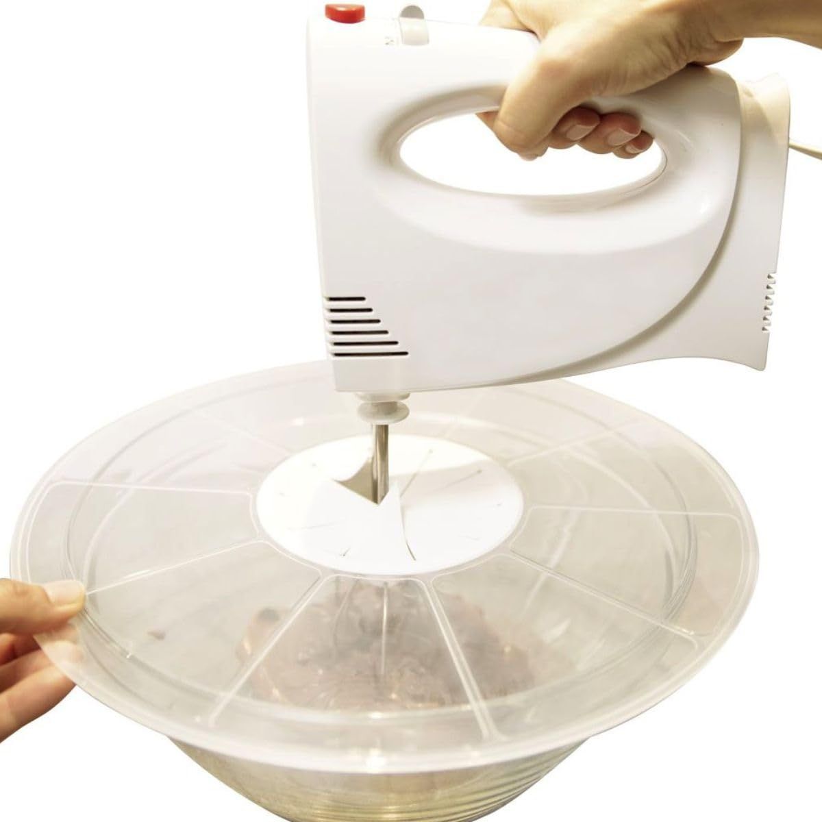 Ensemble de 2 bols de préparation avec couvercle anti projections - FACKELMANN - Basic - 25 et 20,5 cm