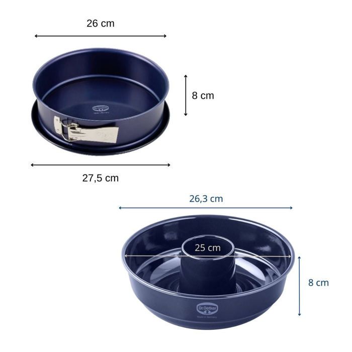 Set de moule a charniere 26 cm et moule a savarin - DR oeTKER - Back Liebe - 26 cm