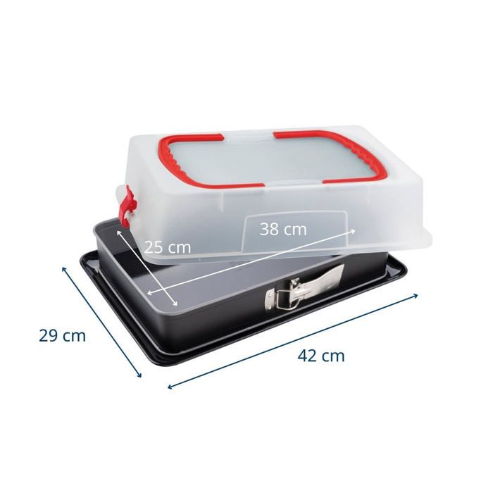 Lot de 2 moules a charniere avec couvercle - DR oeTKER - Back-Idee Kreativ - 42 x 29 cm