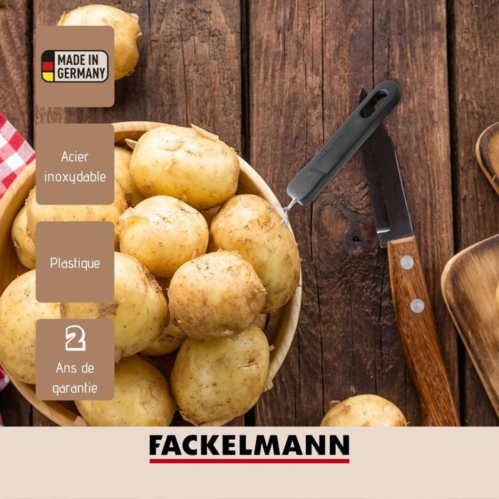 Duo Presse-purée a levier et fourchette 3 dents - FACKELMANN - Pour pommes de terre