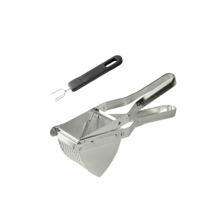 Duo Presse-purée a levier et fourchette 3 dents - FACKELMANN - Pour pommes de terre