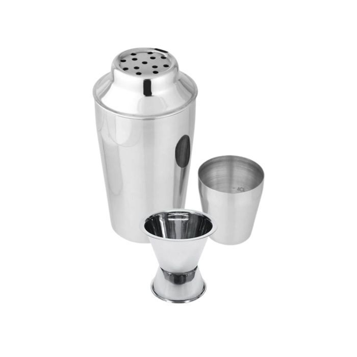 Set Shaker a cocktails en inox 400 ml et doseur a alcool 2 et 4 cl - FACKELMANN - Bar Concept