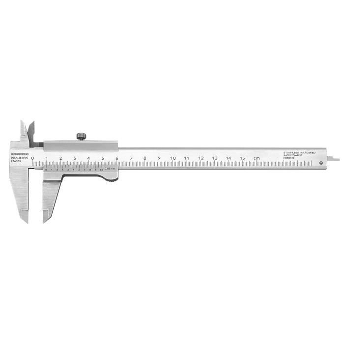 Pied a coulisse - FACOM - 2520.00PB - pour mesure intérieur/extérieur/profondeur - Acier - Précision au 1/20