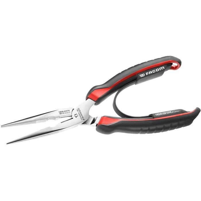 Pince a Becs demi-ronds droits avec serre-tube - FACOM - 185A.20CPEPB
