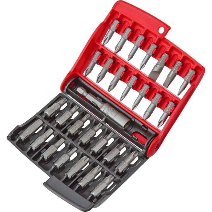 Boîte de 28 embouts - FACOM - E.120PB - série 1 High Perf' (Fente / PH / PZ / 6 pans / Torx)