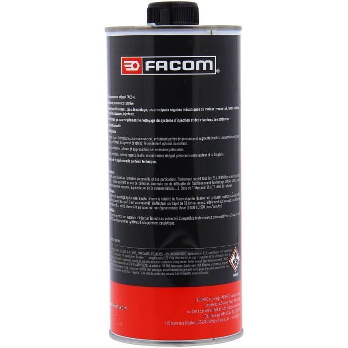 Decalaminage intégral moteur essence preventif 1L - FACOM - soupapes, combustion, vanne EGR, catalyseur, filtre a particules