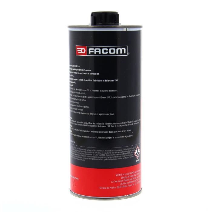 Nettoyant vanne EGR diesel 1L - FACOM - Pro+ - Tres haut pouvoir nettoyant du systeme d'admission et de la vanne EGR