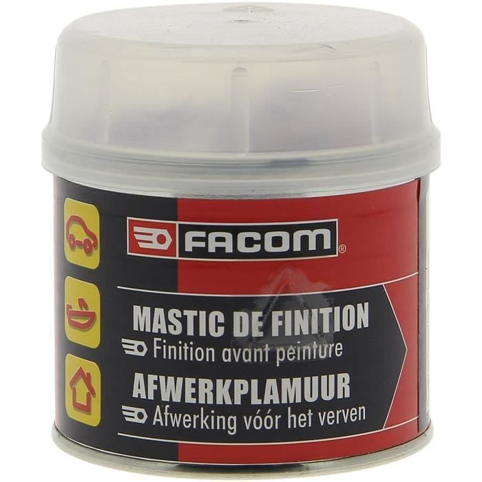 Mastic polyester finition carrosserie avant peinture 250g - FACOM - Facile a appliquer et a poncer - métal, bois, stratifiés, PVC