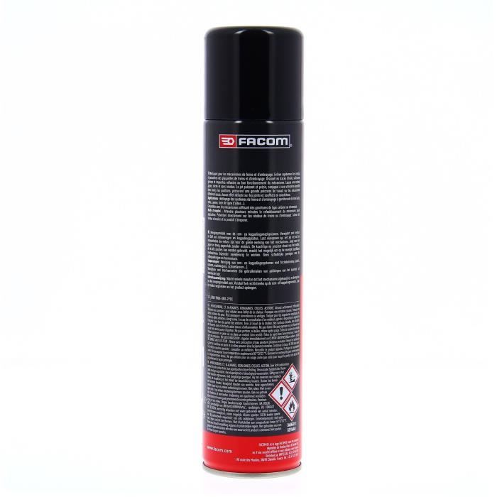 Nettoyant freins et embrayage 400ml - FACOM - Enleve les résidus de friction les salissures grasses et impuretés