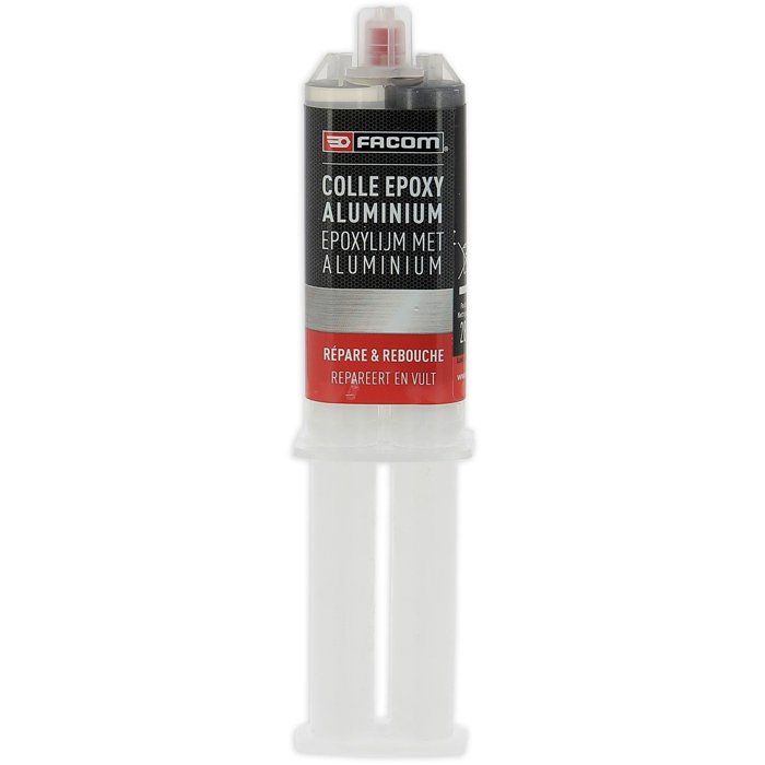Colle epoxy alu bi-composant 28g - FACOM - pour pieces métalliques-plastiques-bois