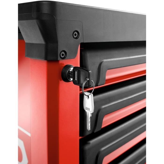 Servante d'atelier vide ROLL FACOM - ROLL.6M3APB - 6 tiroirs - 3 modules par tiroir - Rouge