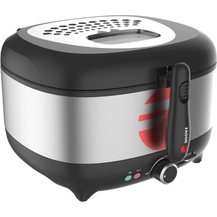 Friteuse électrique FAGOR - FG2310 - Capacité 3,5L - Jusqu'a 190°C - Filtre anti odeurs - 1800W