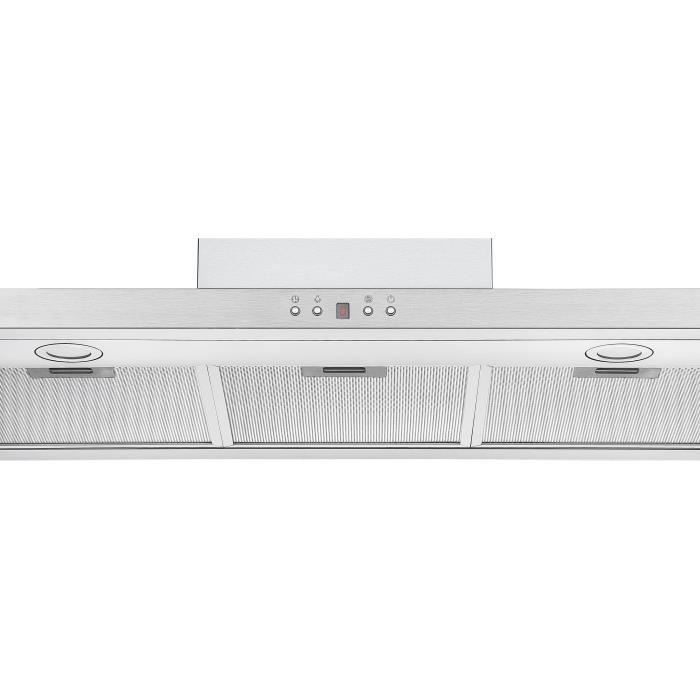 Hotte box slim - FAGOR - FH9060SX - Inox - 90 cm - …vacuation et recyclage - 3 vitesses