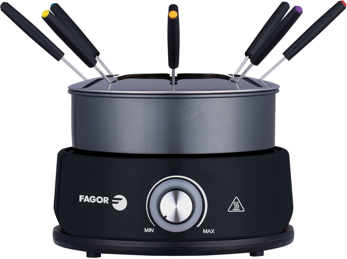 Appareil a fondue FAGOR - FGFD8 - Capacité 1,6L - Jusqu'a 8 personnes - Thermostat réglable - 800W