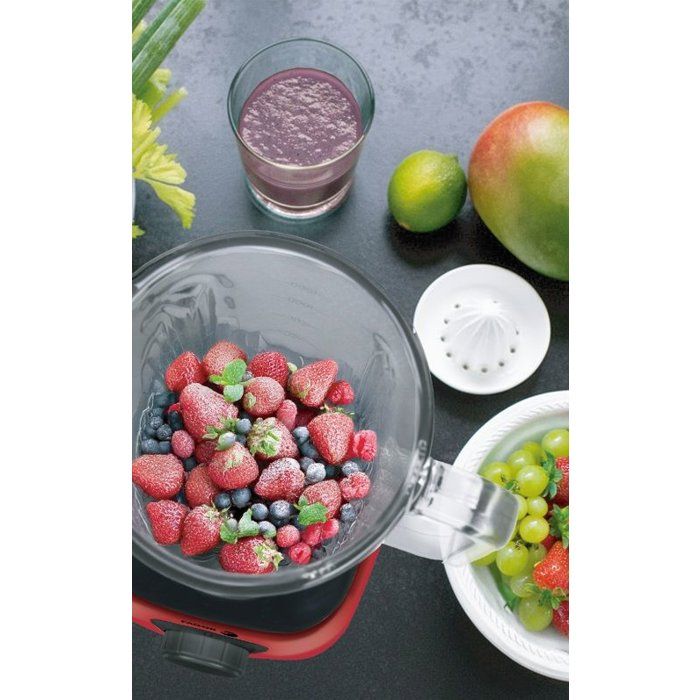 Blender 2-en-1 - FAGOR - FGB2153 - 400 W - Bol en verre gradué 1,5 L - Rouge