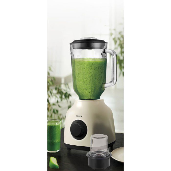 Blender 2-en-1 - FAGOR - FGC2160 - 400 W - Bol en verre gradué 1,5 L - Creme