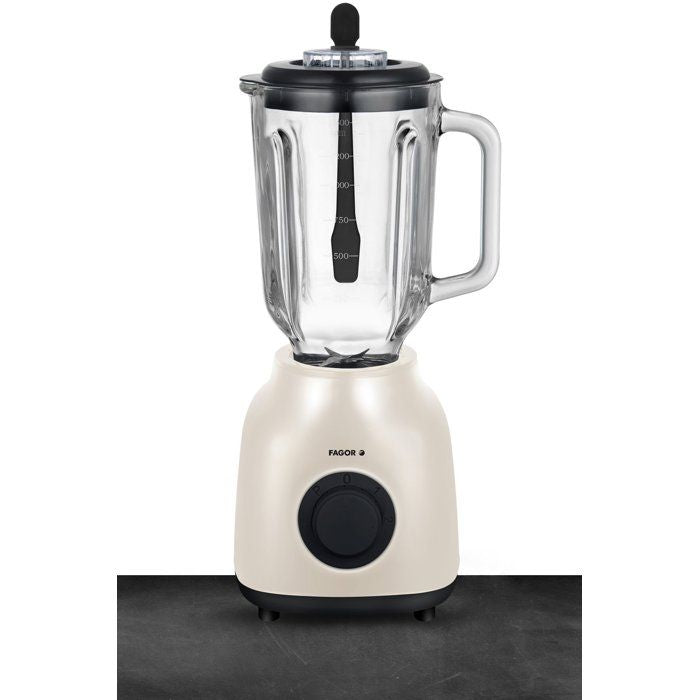 Blender 2-en-1 - FAGOR - FGC2160 - 400 W - Bol en verre gradué 1,5 L - Creme