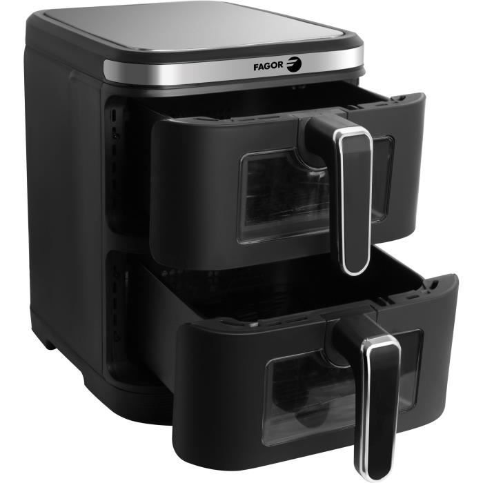 Friteuse sans huile FAGOR - Airfryer FGD11 - Capacité 11L - Double cuves 5,5 L - 12 programmes de cuisson - 2800W