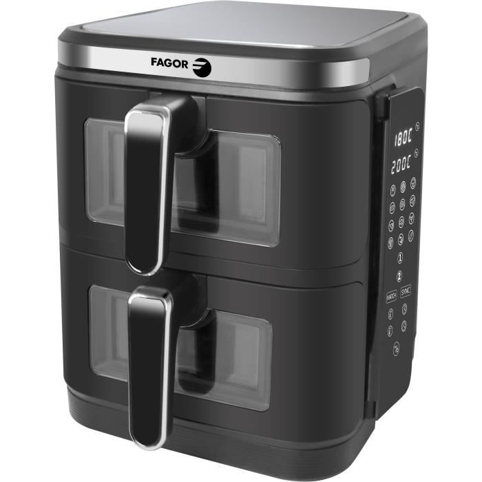Friteuse sans huile FAGOR - Airfryer FGD11 - Capacité 11L - Double cuves 5,5 L - 12 programmes de cuisson - 2800W