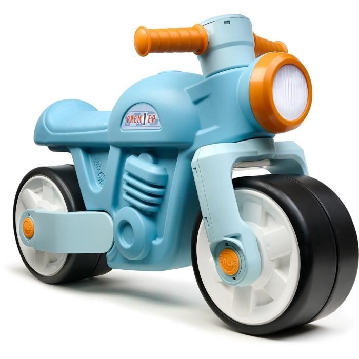 Draisienne Moto Premier - FALK - Avec roues silencieuses - Bleu - 75% Plastique Recyclé - 100% Fabriqué en France - Des 12 mois