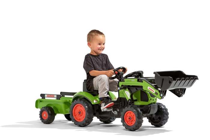 Tractopelle Claas avec remorque - FALK - Des 2 ans - 100% fabriquÈ en France - 40% plastique recyclÈ