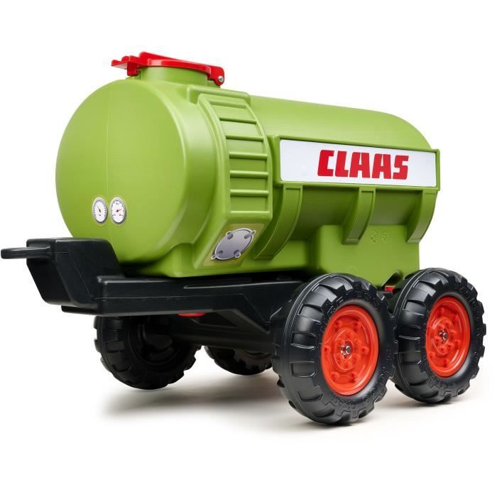 Remorque Citerne Claas - FALK - Capacité 30L - Vert - Adaptable avec les tracteurs FALK 3-7 ans - 100% Fabriqué en France