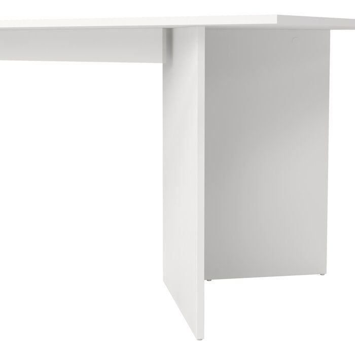 Table a manger FAMILY Forme rectangulaire Finition blanc mat 6 personnes 200 x 90 x 76 cm