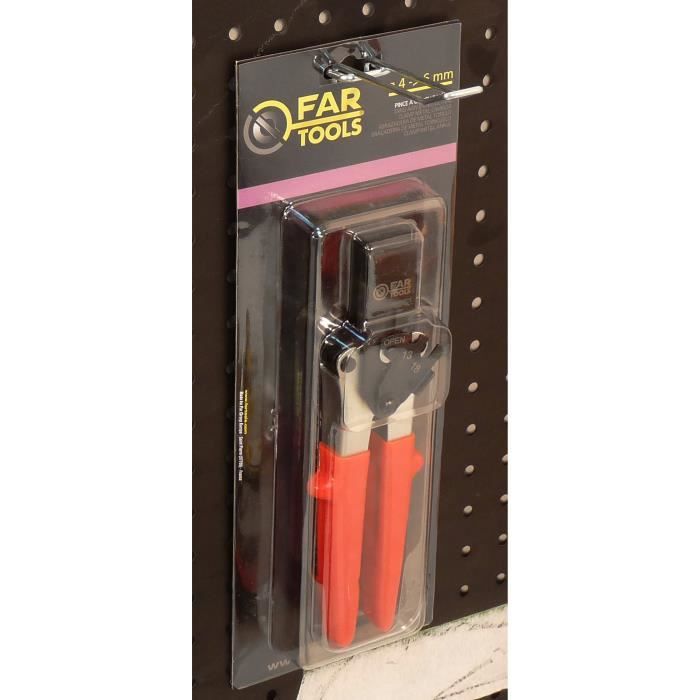 Pince a cheville en métal - FARTOOLS - Ø 4 a 8 mm - Rouge - A cheville