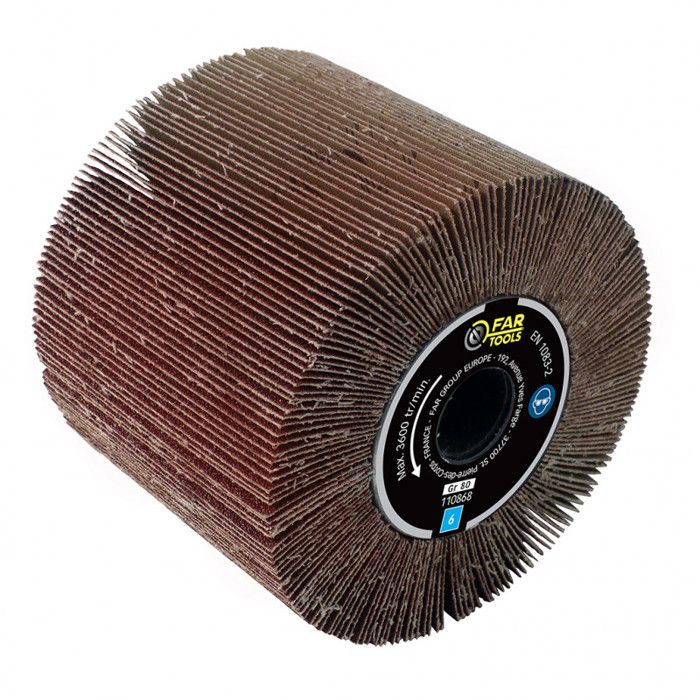 Brosse a lamelles pour rénovateur - FARTOOLS - Ř 120 mm - Alésage 20 mm - Ponçage surfaces planes