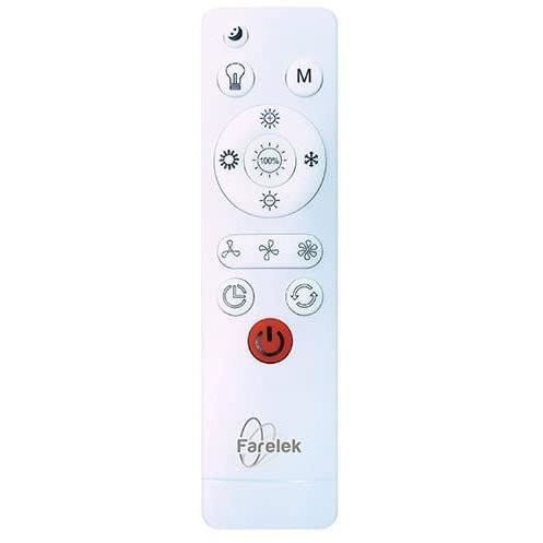 AIR-LIGHT CROWN - Ventilateur de plafond blanc Ř40cm 95W avec couronne d'éclairage LED