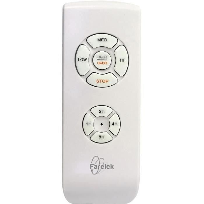 CORSICA Noir- Ventilateur de plafond Ø116cm 70W + éclairage LED