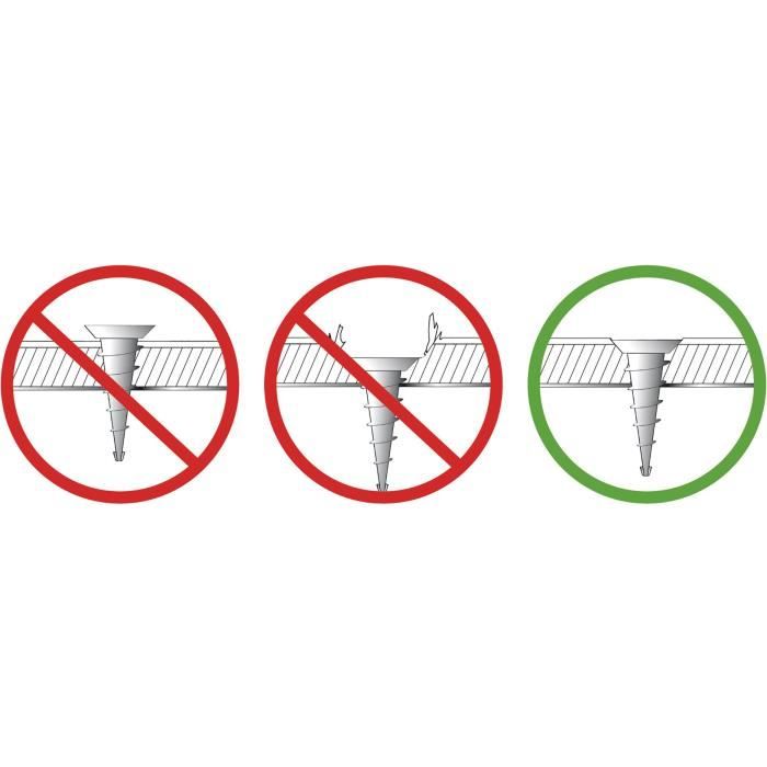 Visseuse a Placoplâtre - FARTOOLS - PM 6A - 450W - Variateur de vitesse - Revetement bi-matiere