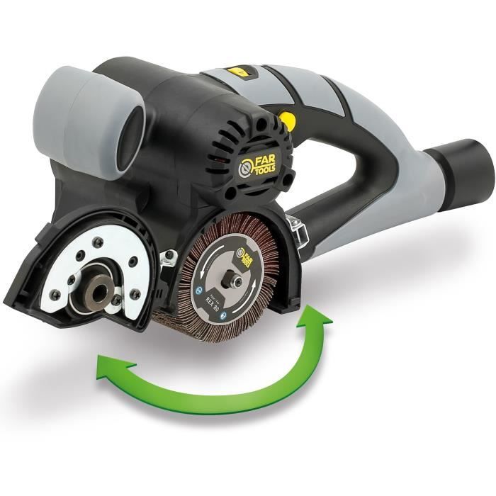 Rénovateur compact 420W brosse a lamelles abrasives Ř80mm