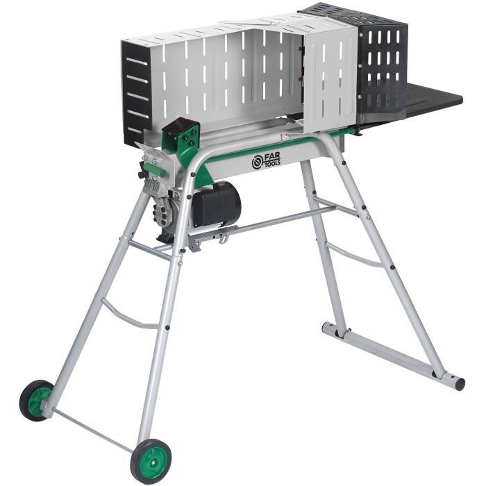 Fendeur de bûche 6T - Sur pieds - FARTOOLS - Diametre max 25cm - Niveau sonore 78dB - Electrique