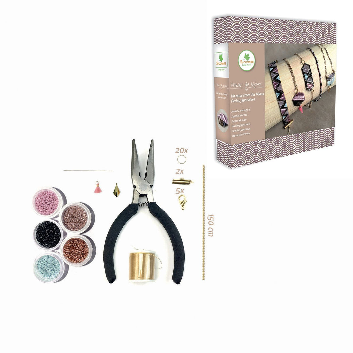 Atelier de bijoux - SYCOMORE - Tissage perles japonaises - Des 12 ans