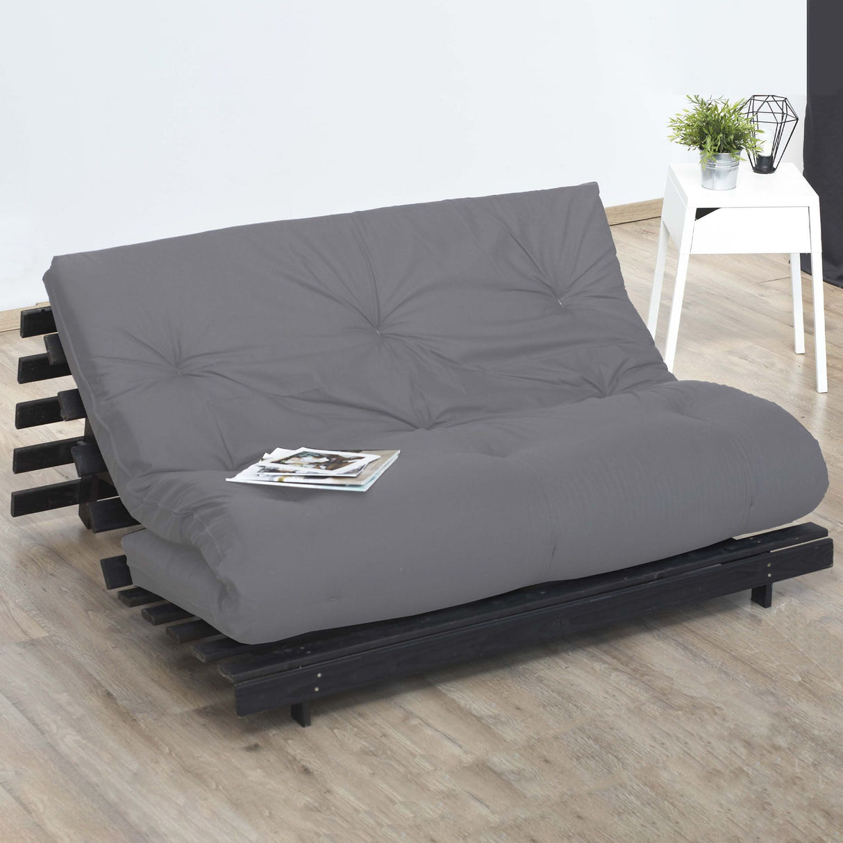 CONFORT DESIGN Matelas Futon 160 x 200 - Ep. 15 cm - Mémoire de forme - Anti-tâche -5 couches - Ferme équilibré - Fabriqué en France