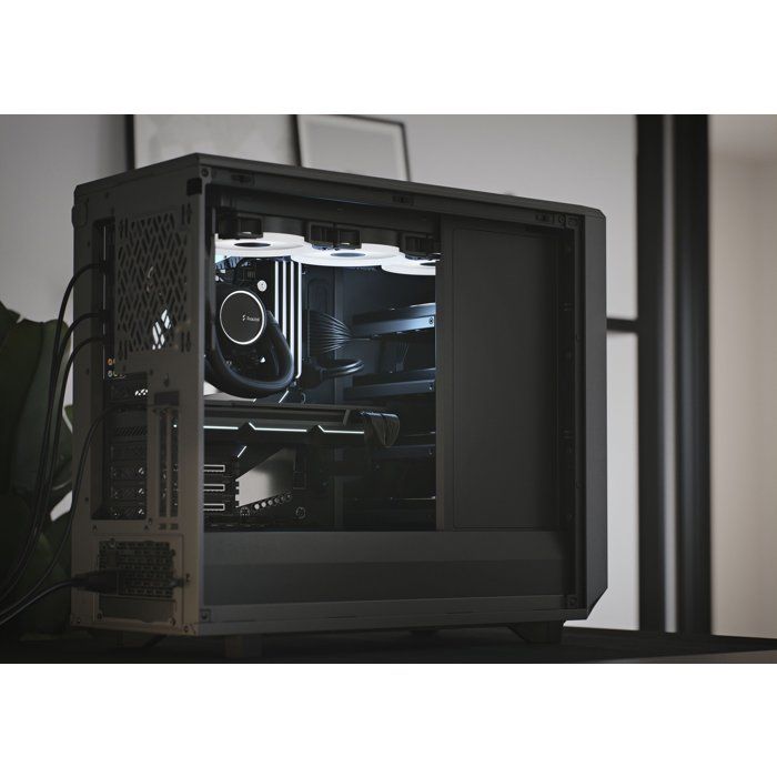 FRACTAL DESIGN BOITIER PC Meshify 2 - Noir - Verre trempé - Format ATX (FD-C-MES2A-03)