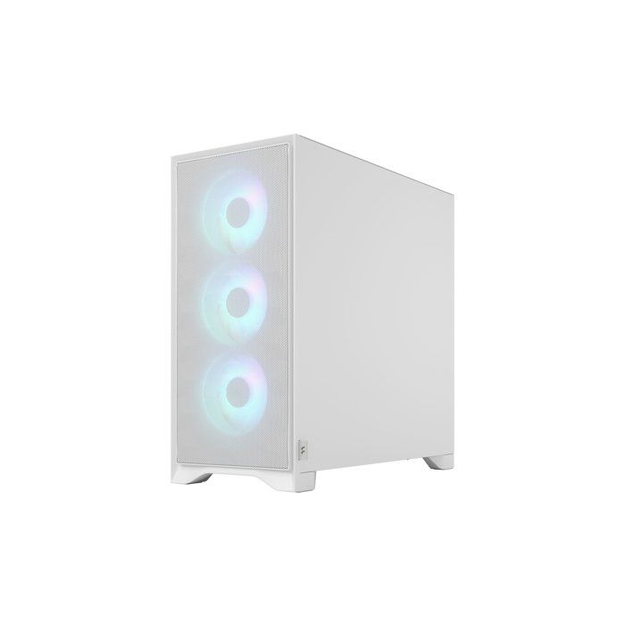 Boitier PC - FRACTAL DESIGN - FD-C-POA2A-04 - Pop 2 Air TG RGB - Format ATX - 3 ventilateurs a pales profilées - Blanc