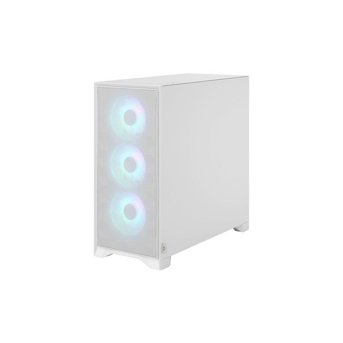 Boitier PC - FRACTAL DESIGN - FD-C-POA2A-04 - Pop 2 Air TG RGB - Format ATX - 3 ventilateurs a pales profilées - Blanc