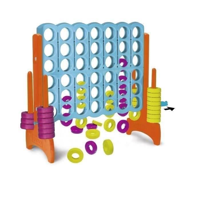 Jeu d'extÈrieur - FEBER - Aire de jeux Puissance 4 GÈant - Plastique Anti-UV - 21 anneaux