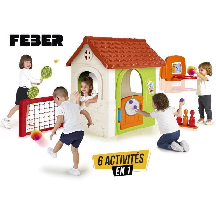 Maison de jeu avec 6 activitÈs sportives - FEBER - Robuste et anti-UV