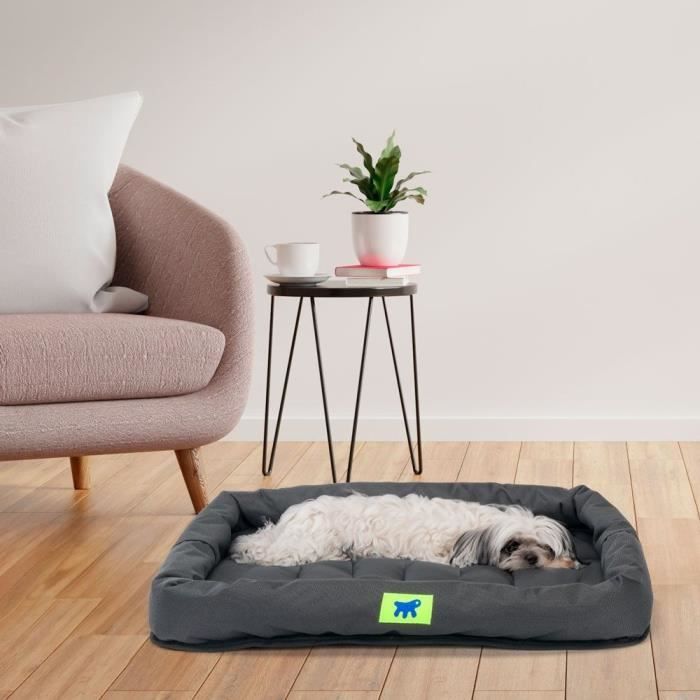 Matelas pour chien - FERPLAST - TENDER TECH - 61 x 46 x 5 cm - Noir - Déhoussable