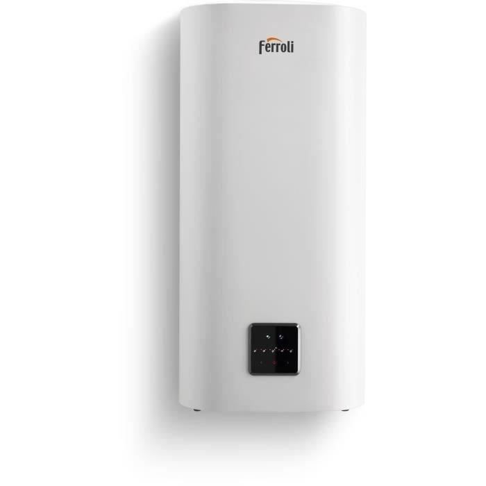 Chauffe-eau Èlectrique FERROLI TITANO TWIN 100L - Plat - Multiposition - Blanc